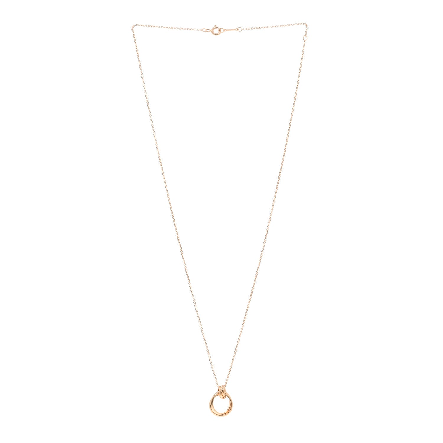 Tiffany 18K Rose Gold Paloma's Melody Mini Circle Pendant Necklace 3 of 5