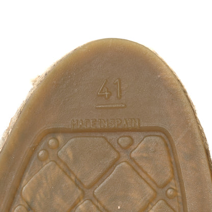 Chanel Tweed Patent Goatskin Sequin CC Espadrilles 41 Black 8 of 12