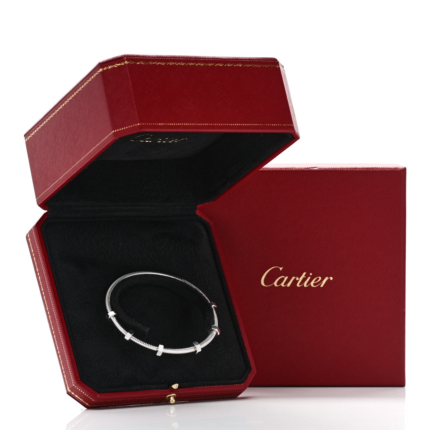 Cartier 18K White Gold Ecrou de Cartier Bracelet 19 4 of 4