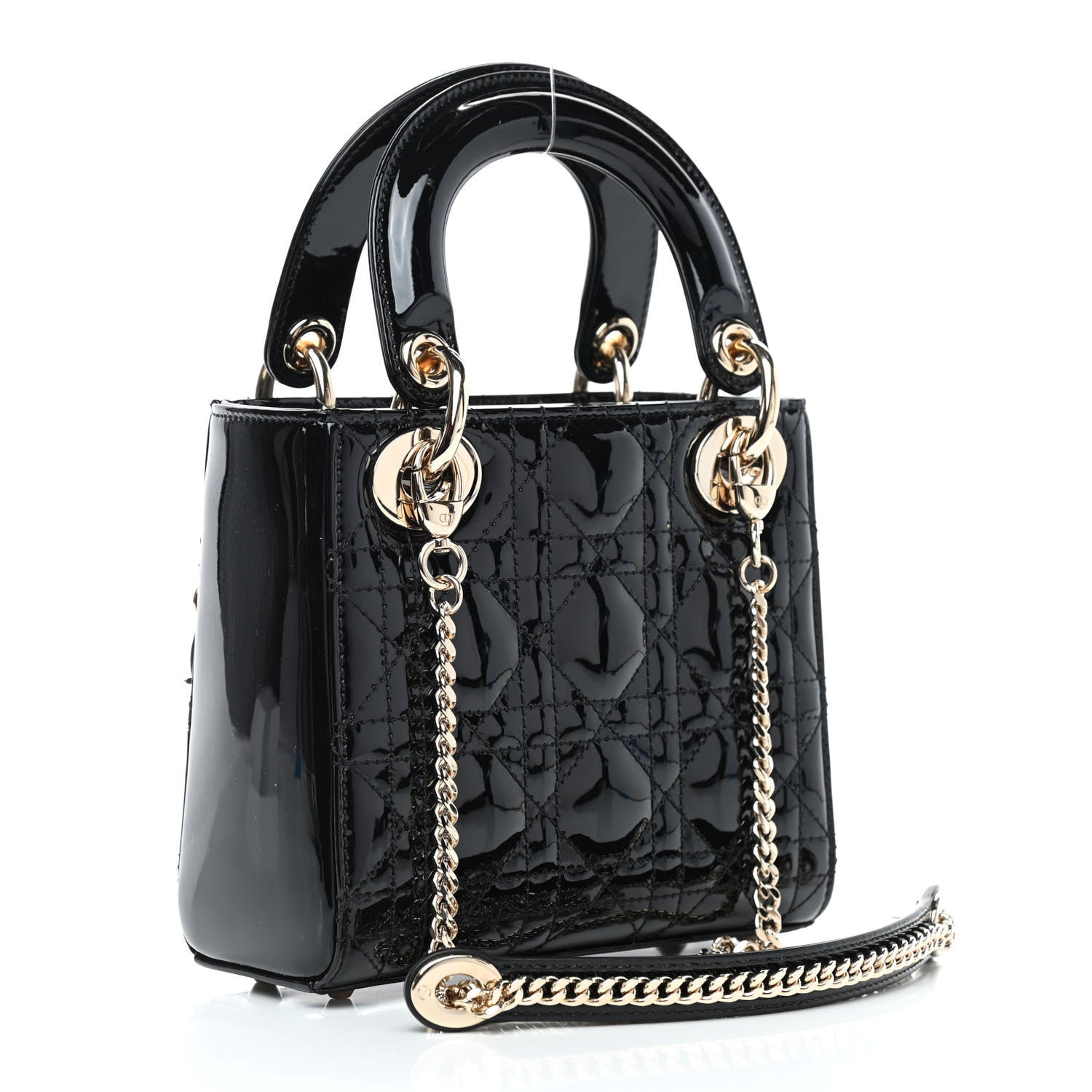 Christian Dior Patent Cannage Mini Lady Dior Black 2 of 4