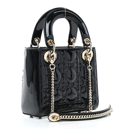 Christian Dior Patent Cannage Mini Lady Dior Black 2 of 4