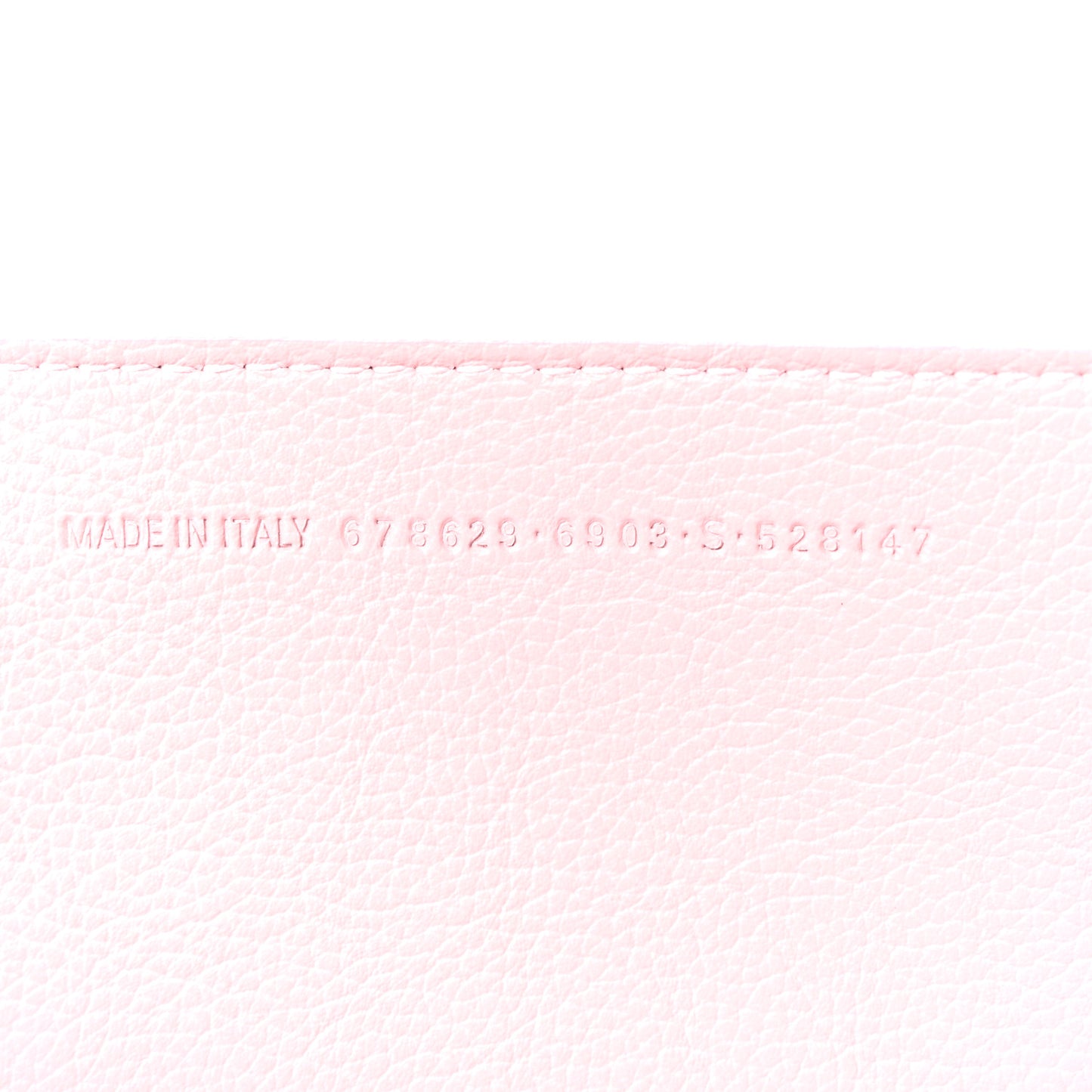 Grained Calfskin Neo Classic Silver Hardware S City Powder Pink