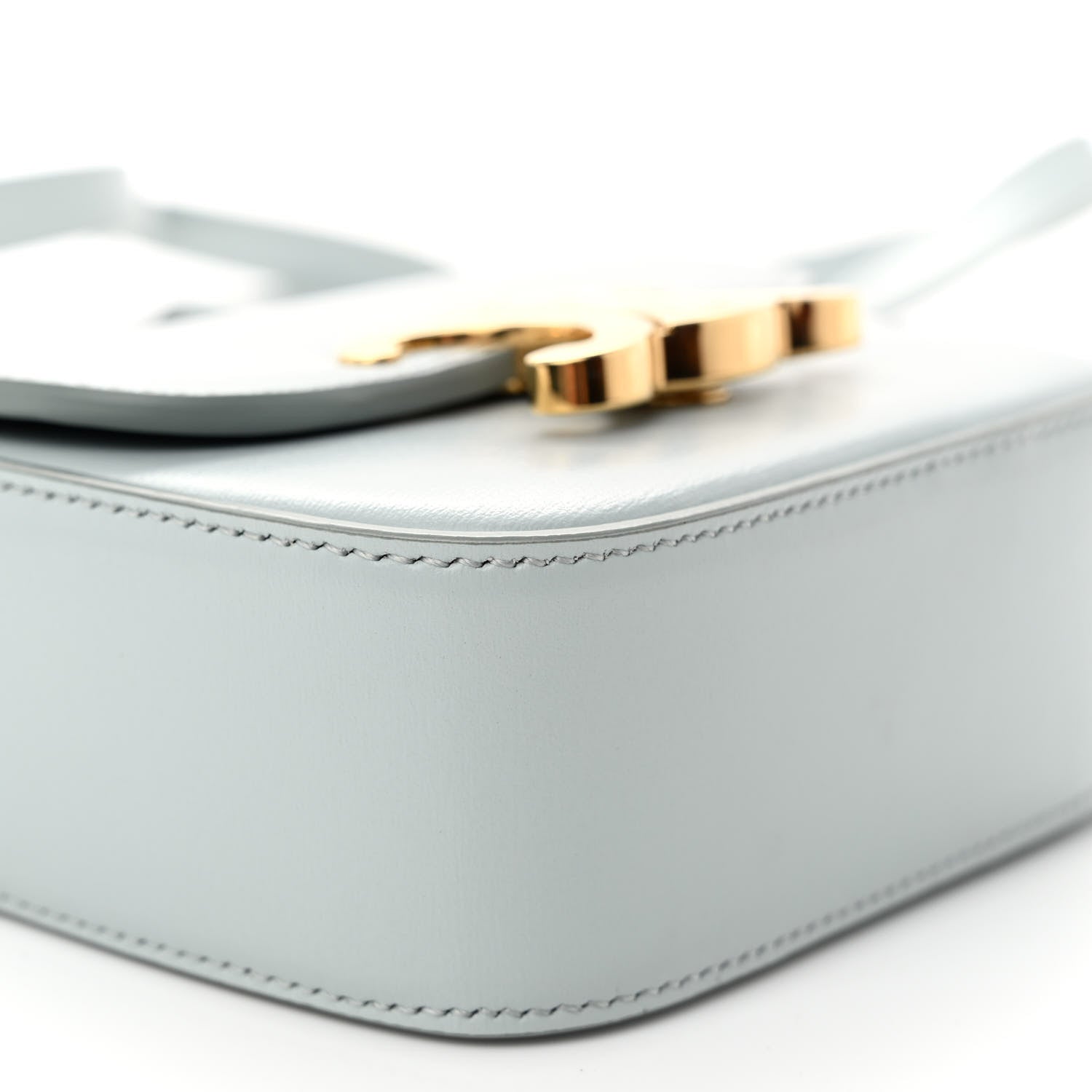 Celine Shiny Calfskin Mini Claude Soft Blue 9 of 10