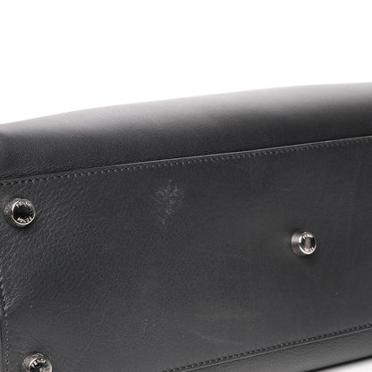 Fendi Calfskin Monster Eyes Large Mens Peekaboo Iconic Essential Satchel Black 9 of 9