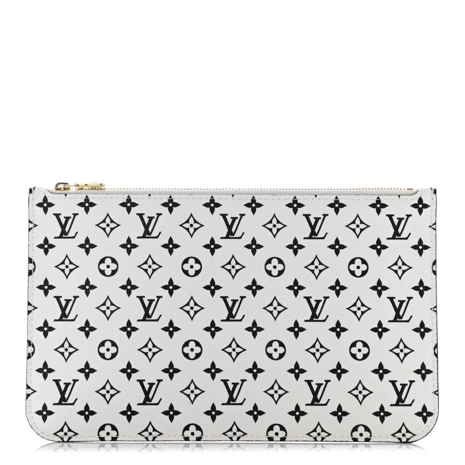 Louis Vuitton Monogram Giant Neverfull MM GM Pochette White 1 of 7