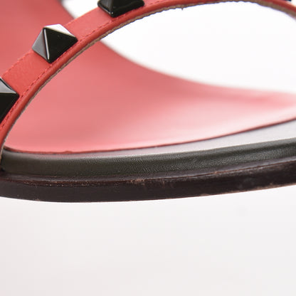 Valentino Garavani Calfskin Rockstud 90mm City Sandals 39 Coral Sky Army 13 of 15
