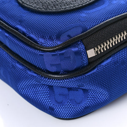 Gucci Econyl Nylon Monogram Off The Grid Shoulder Bag Guilted Blue Black 9 of 9