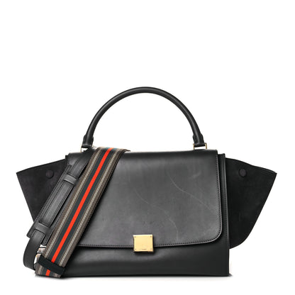 Celine Smooth Calfskin Suede Small Trapeze Grey 1 of 12