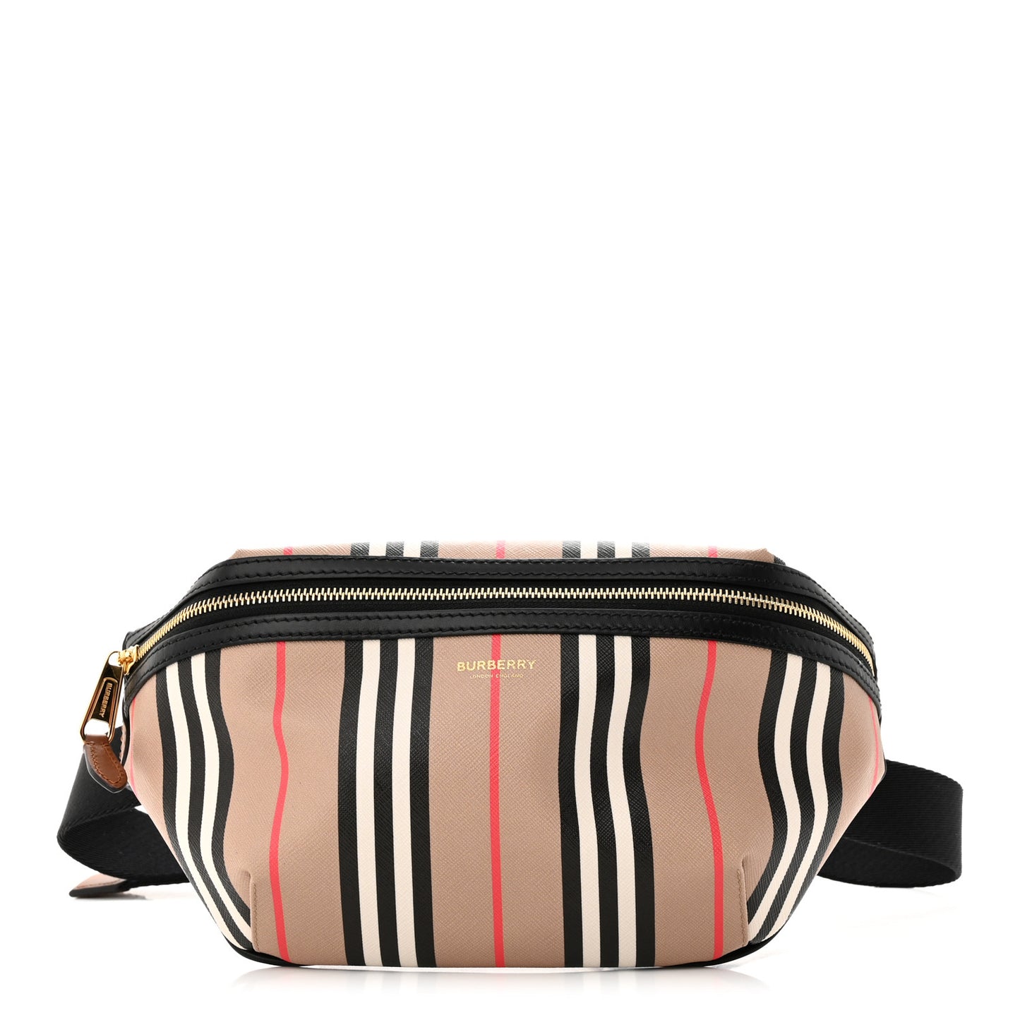 E-Canvas Icon Stripe Sonny Bum Bag Archive Beige