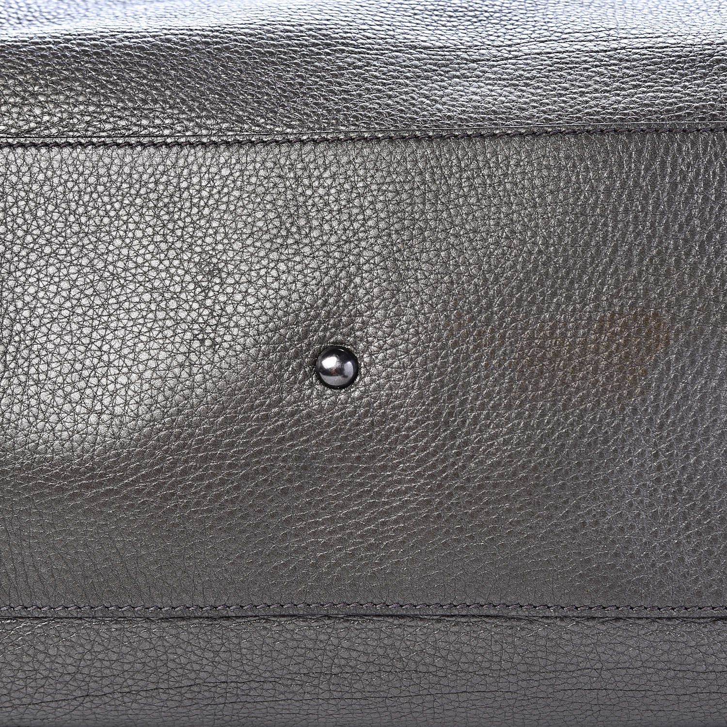 Gucci Metallic Pebbled Calfskin Large Soho Shoulder Bag Sasso 10 of 11