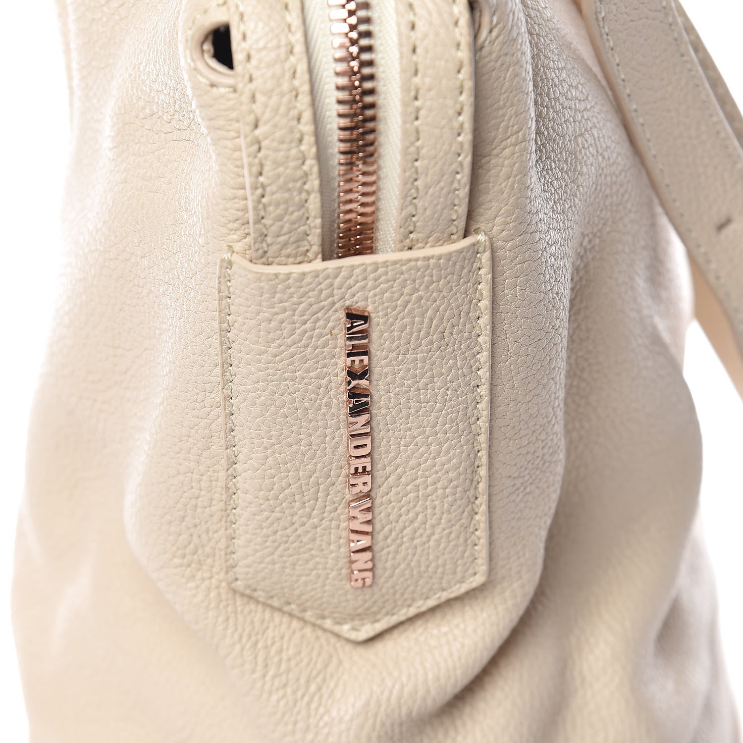 Alexander Wang Pebbled Calfskin Large Emile Eggshell 14 of 15