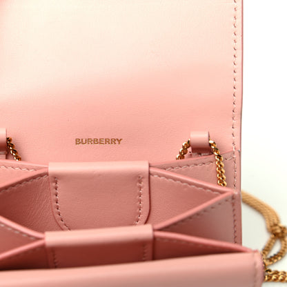 Burberry Calfskin Jessie Chain Card Case Blush Pink 6 of 11
