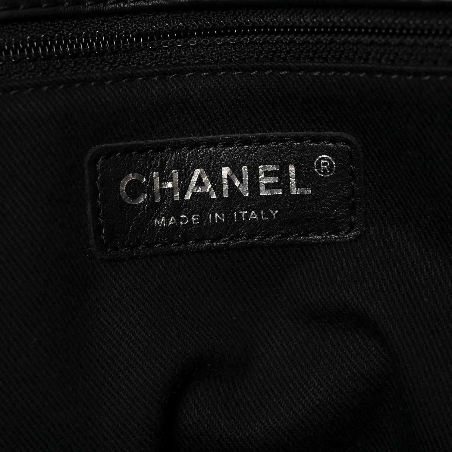 Chanel Calfskin Quilted Large Shopping In Chains Tote Black 5 of 9