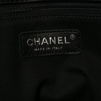Chanel Calfskin Quilted Large Shopping In Chains Tote Black 5 of 9