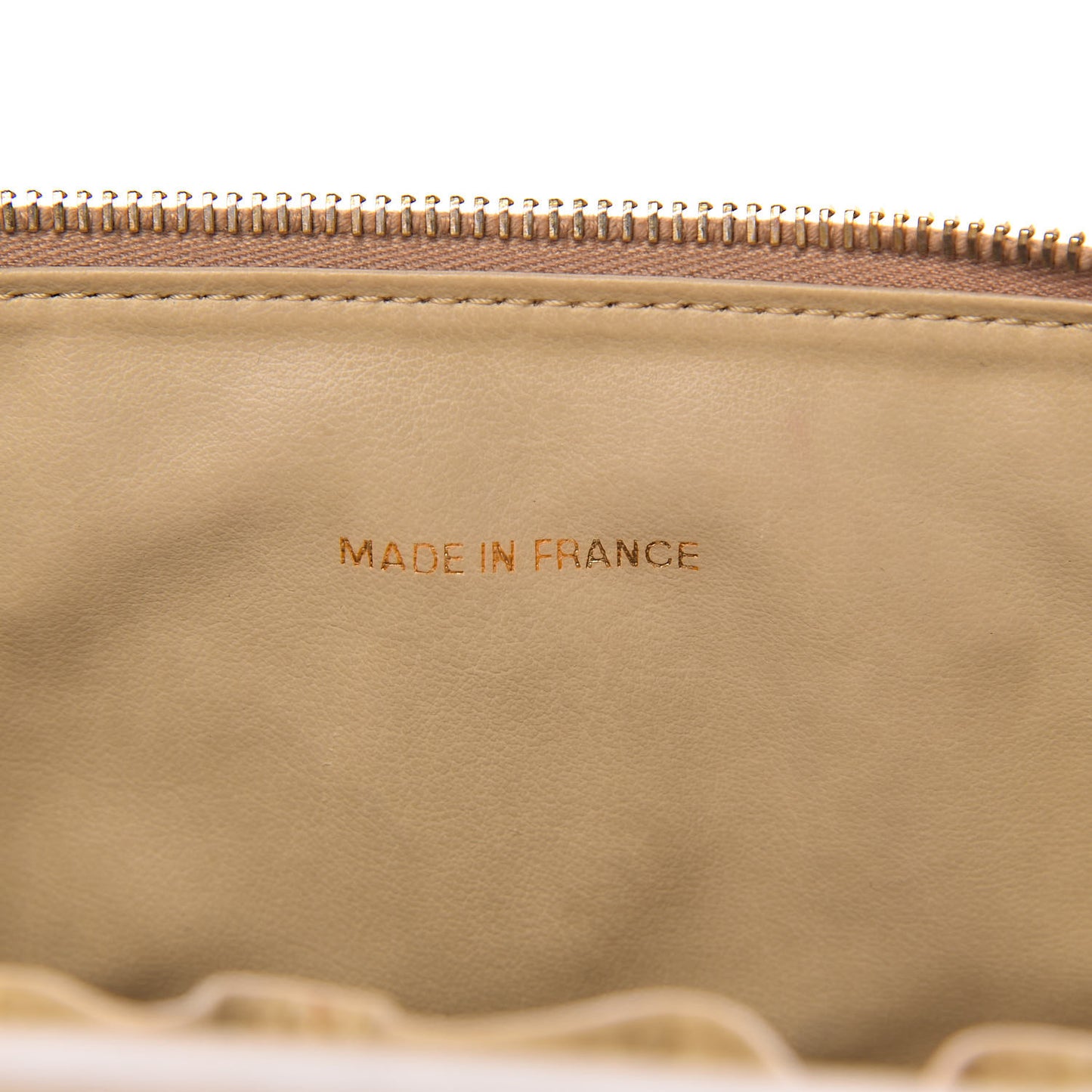 Caviar Cosmetic Vanity Bag Beige