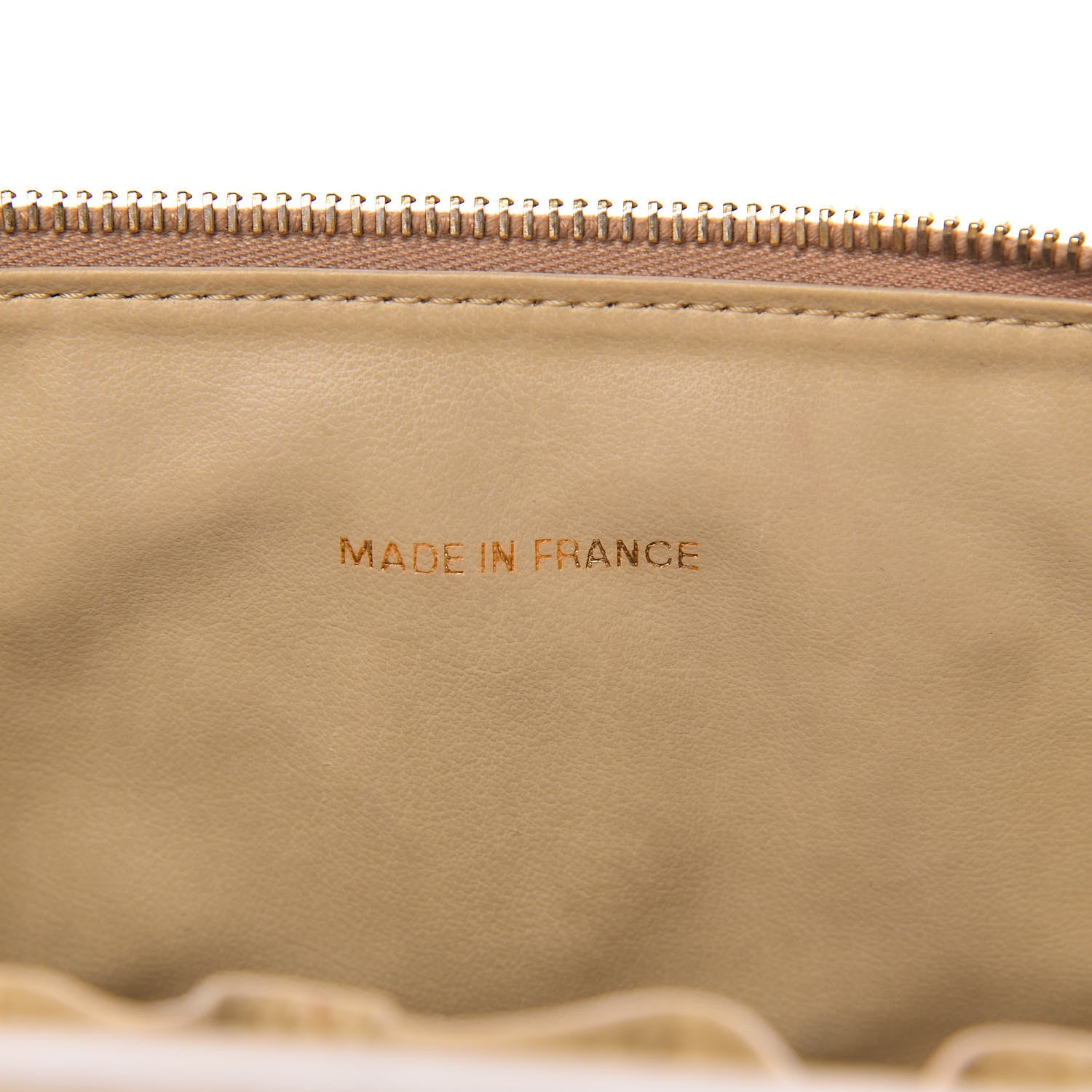 Chanel Caviar Cosmetic Vanity Bag Beige 7 of 12
