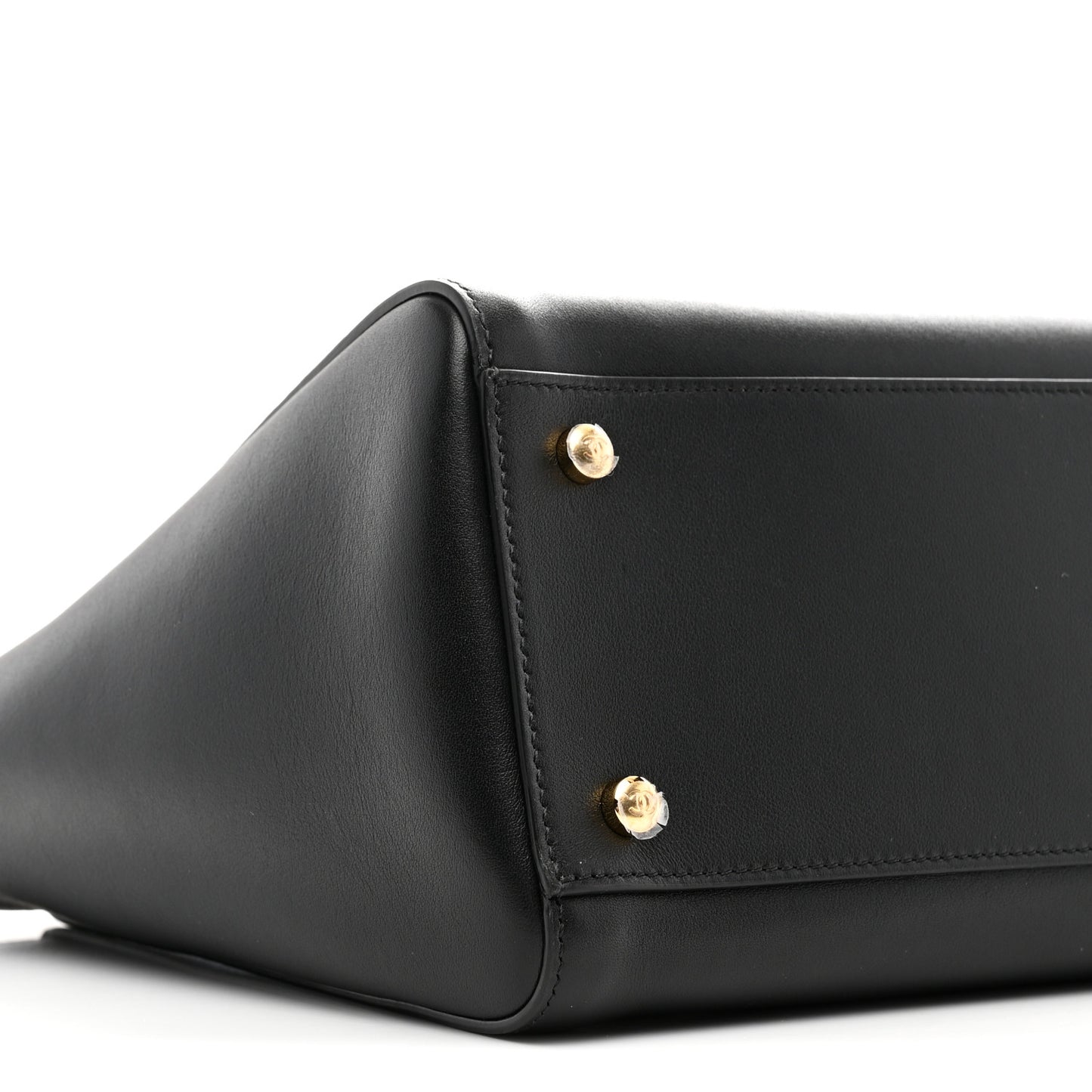 Calfskin Archetype Small Shopping Tote Black