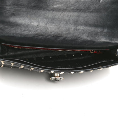 Valentino Garavani Lambskin Medium Rockstud Spike Shoulder Bag Black 5 of 15