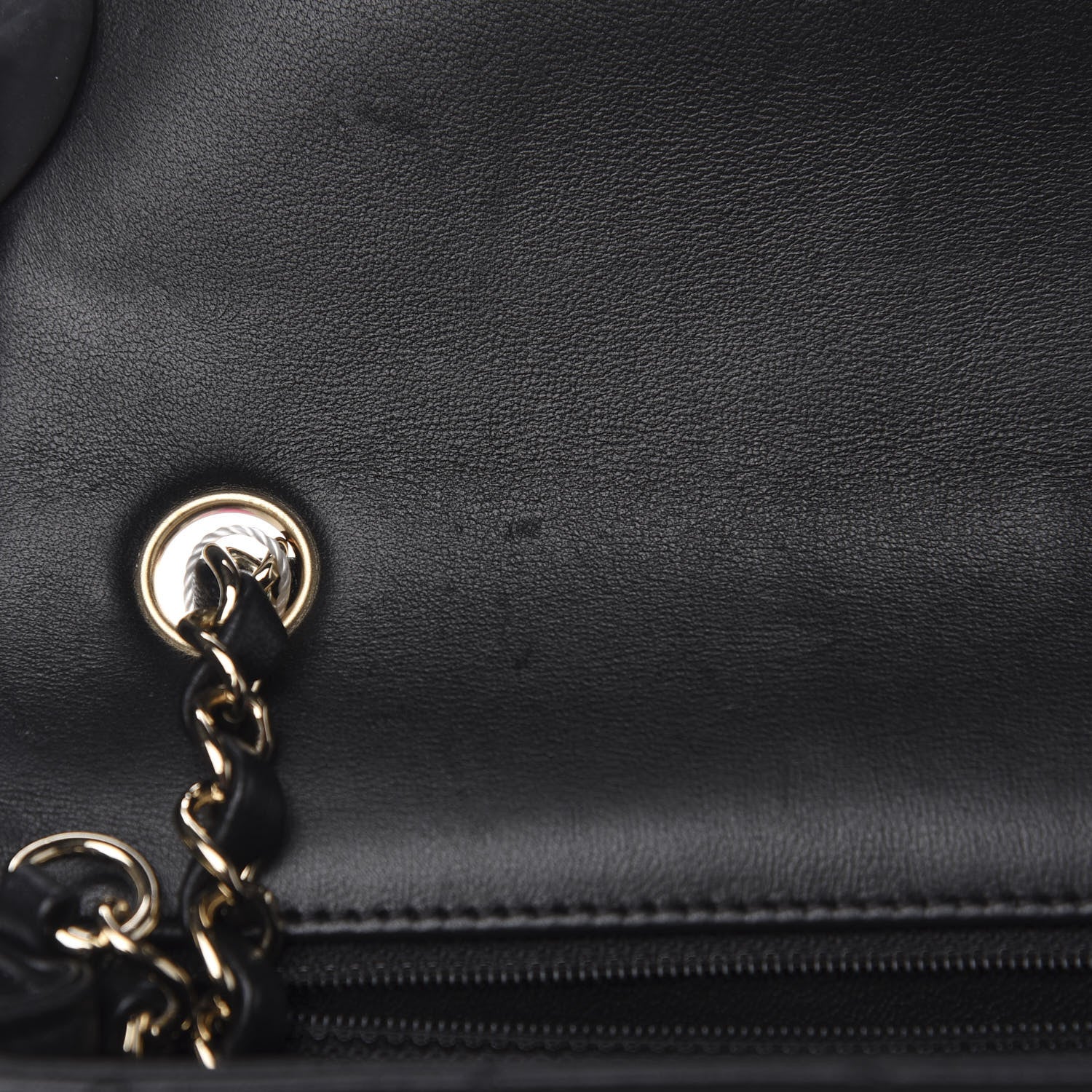 Chanel Lambskin Quilted Mini Rectangular Flap Black 10 of 12