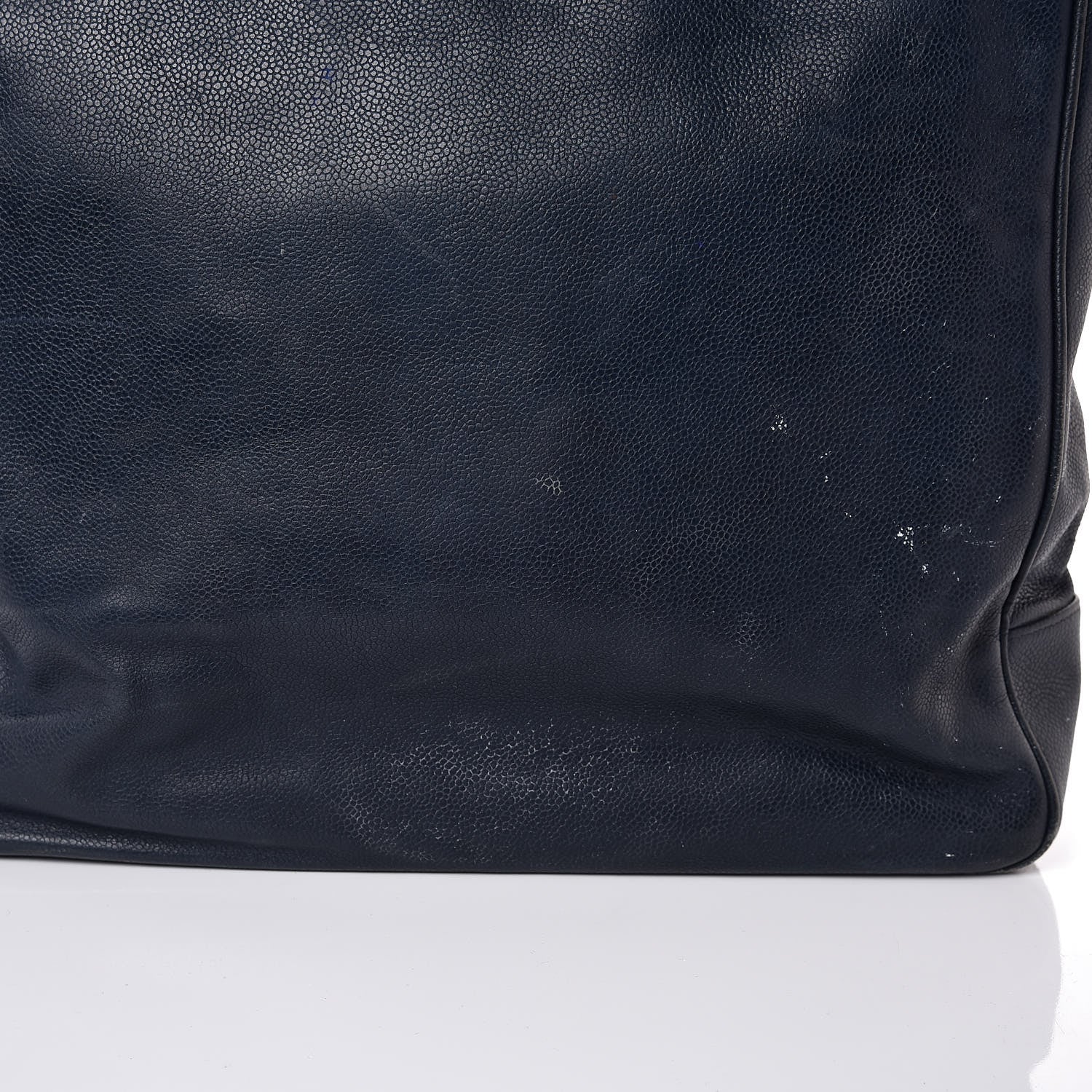 Chanel Caviar Timeless CC Shoulder Bag Navy Blue 18 of 19