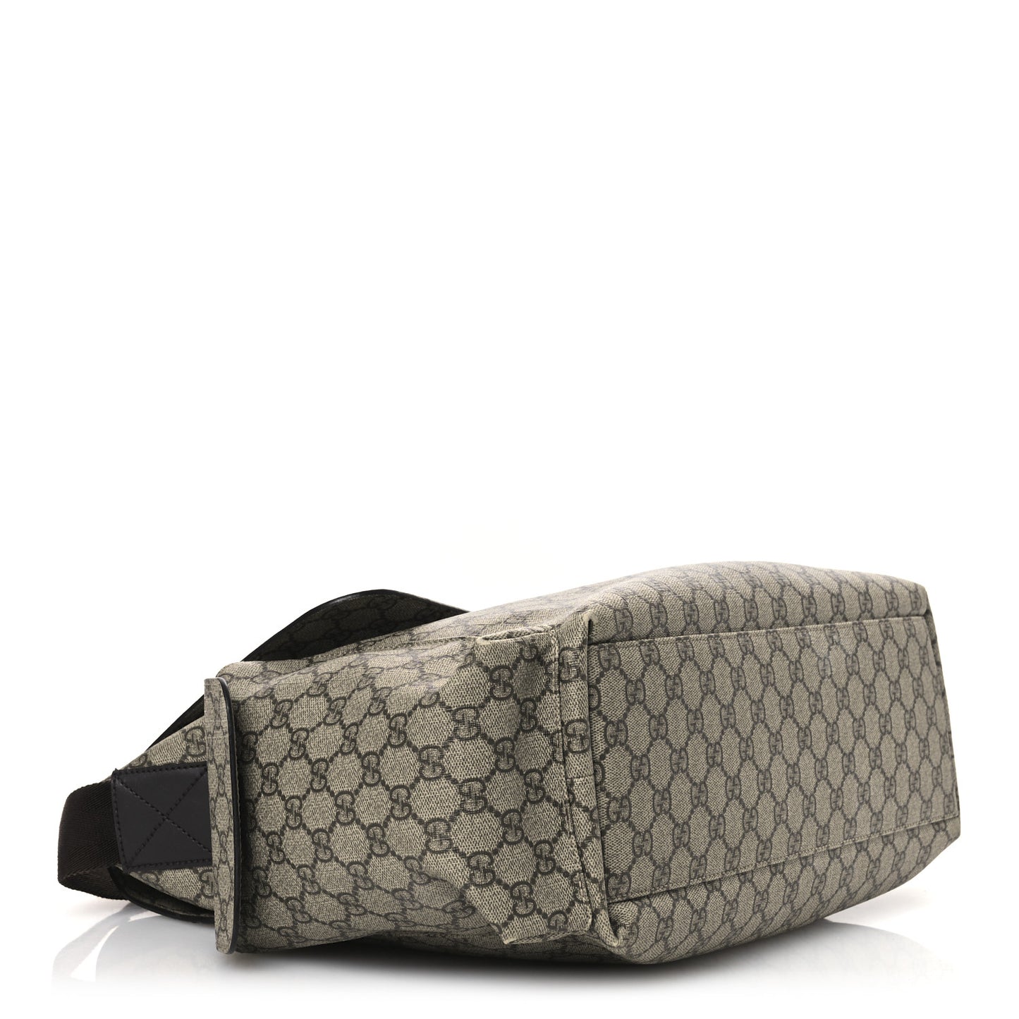 GG Plus Monogram Messenger Diaper Bag Dark Brown