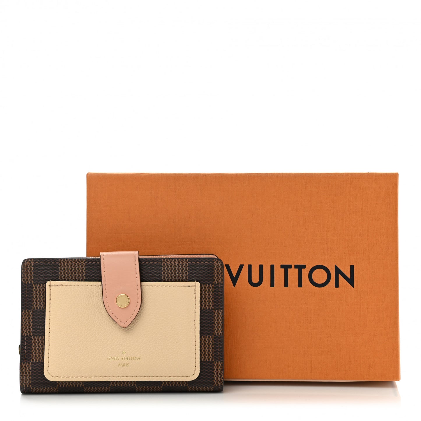 Damier Ebene Juliette Wallet Creme