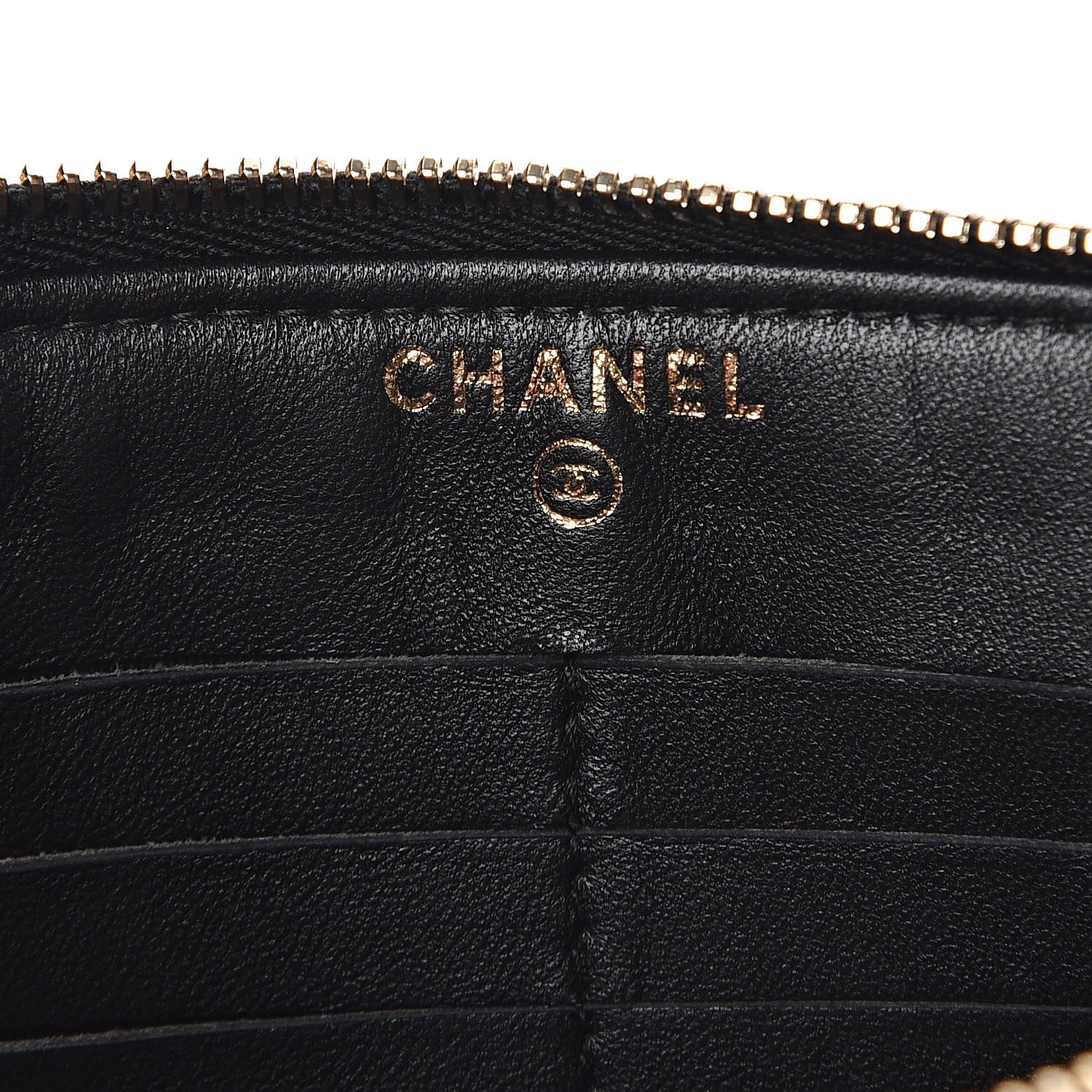 Chanel Lambskin Quilted Small Boy Zipped Pouch Black 6 of 9