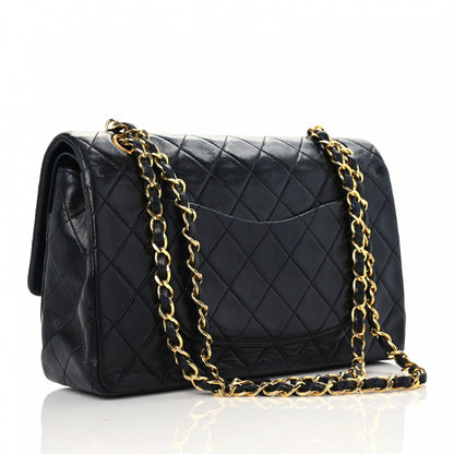 Chanel Lambskin Quilted Medium Double Flap Black 3 of 20