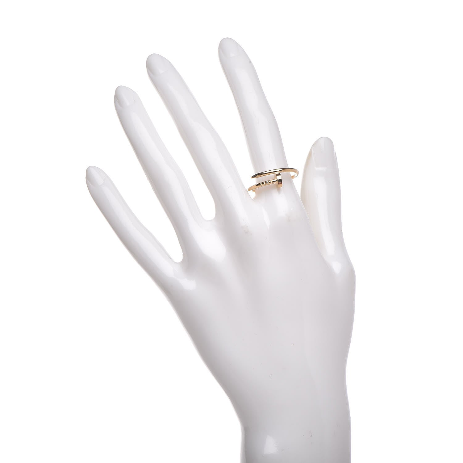 Cartier 18K Yellow Gold Small Juste Un Clou Ring 56 7.5 2 of 5