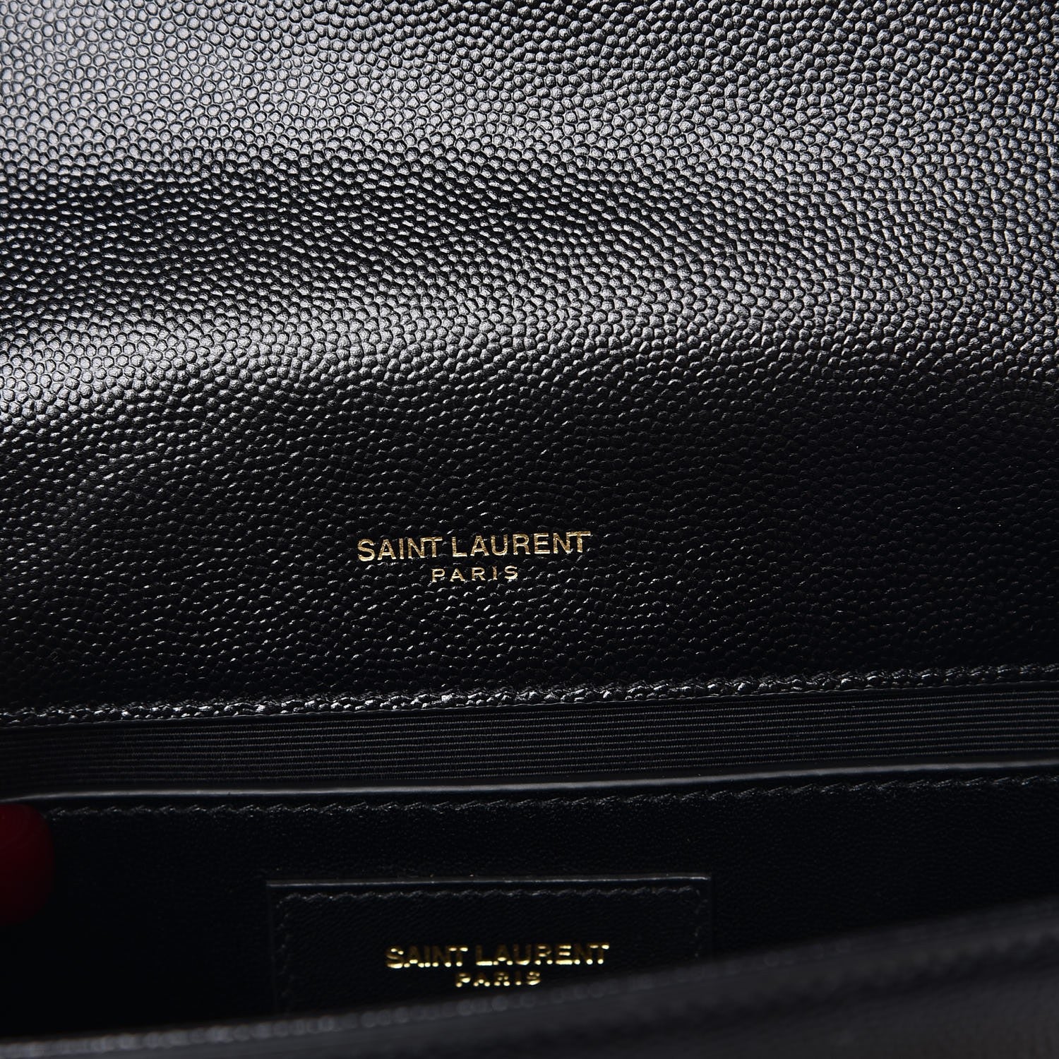 Saint Laurent Grain De Poudre Small Monogram Kate Satchel Black 6 of 7
