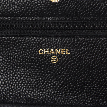 Chanel Caviar Quilted Wallet On Chain WOC Black 6 of 9