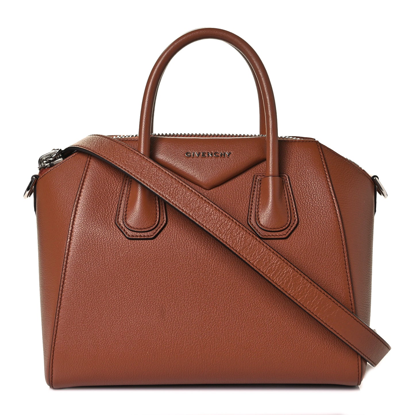 Sugar Goatskin Small Antigona Caramel