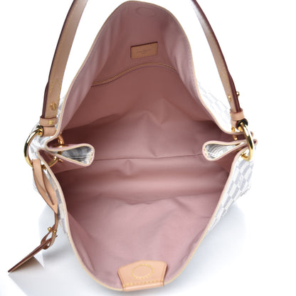 Louis Vuitton Damier Azur Graceful MM Rose Ballerine 5 of 9