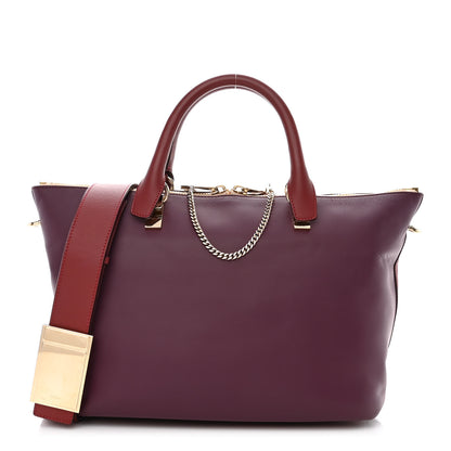 Chloe Smooth Calfskin Medium Baylee Tote Crimson Fig 1 of 10