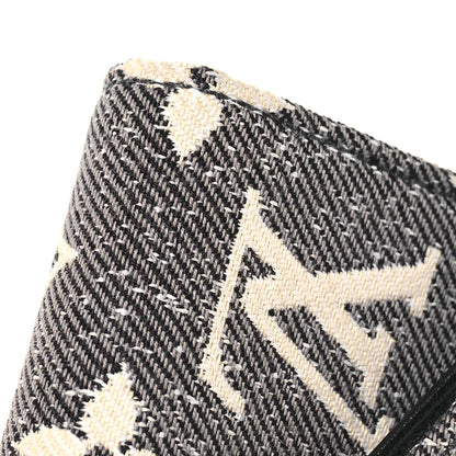 Louis Vuitton Denim Monogram Jacquard Victorine Wallet Grey 11 of 12