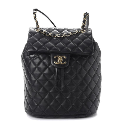 Chanel Lambskin Quilted Small Urban Spirit Backpack Black 1 of 7