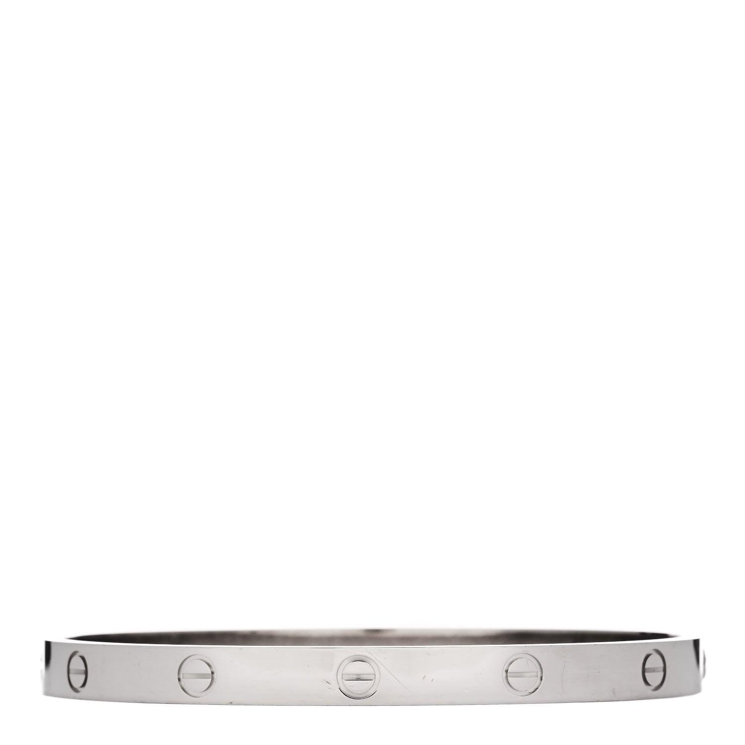 Cartier 18K White Gold LOVE Bracelet 20 1 of 8