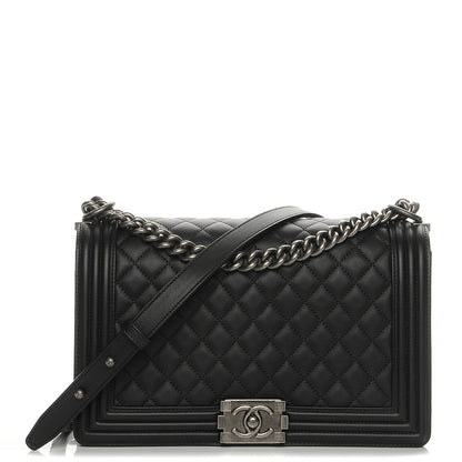 Chanel Calfskin Quilted New Medium Boy Flap Black 1 of 10