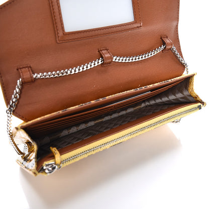 Proenza Schouler Python PS11 Chain Wallet Yellow 5 of 7