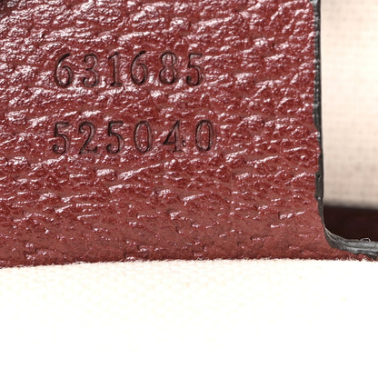 Gucci Monogram Textured Dollar Calfskin Web Medium Ophidia Shopping Tote Sahara Rubino Chardonnay 6 of 9