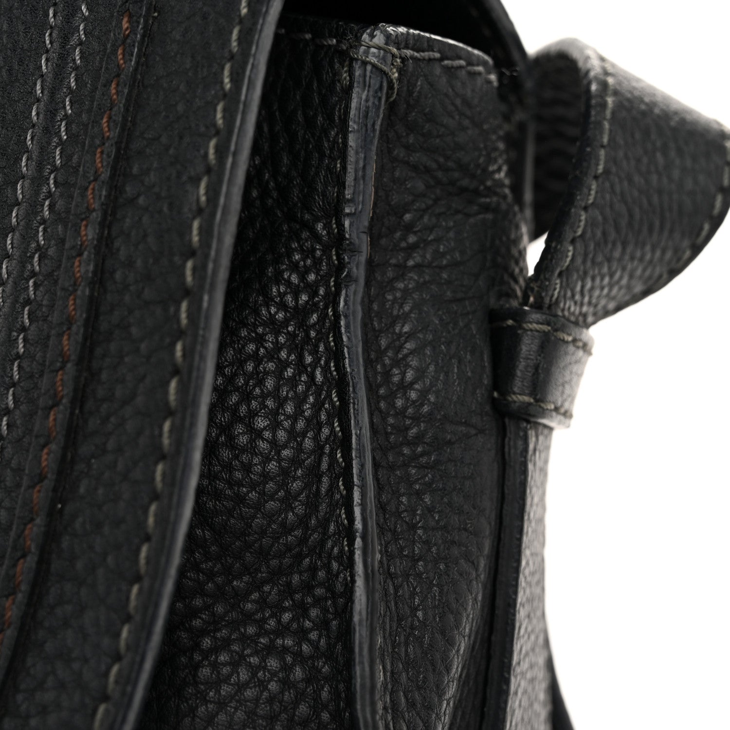 Chloe Grained Calfskin Medium Marcie Saddle Bag Black 14 of 14