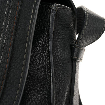 Chloe Grained Calfskin Medium Marcie Saddle Bag Black 14 of 14