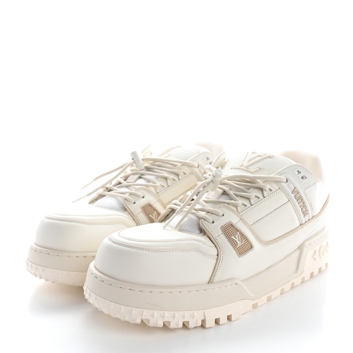 Louis Vuitton Calfskin Mens LV Trainer Maxi Sneakers 11 White 4 of 13