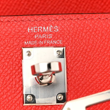Hermes Epsom Kelly Sellier 25 Rouge Casaque 6 of 10
