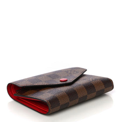 Louis Vuitton Damier Ebene Victorine Wallet Cherry 4 of 10