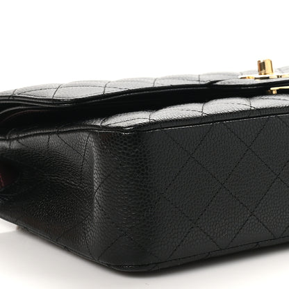 Chanel Caviar Quilted Medium Double Flap Black 9 of 11