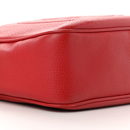 Gucci Pebbled Calfskin Small Soho Disco Bag Tabasco Red 9 of 17