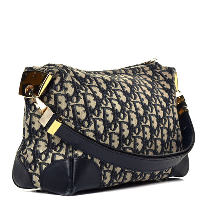 Christian Dior Monogram Shoulder Bag Blue 3 of 9