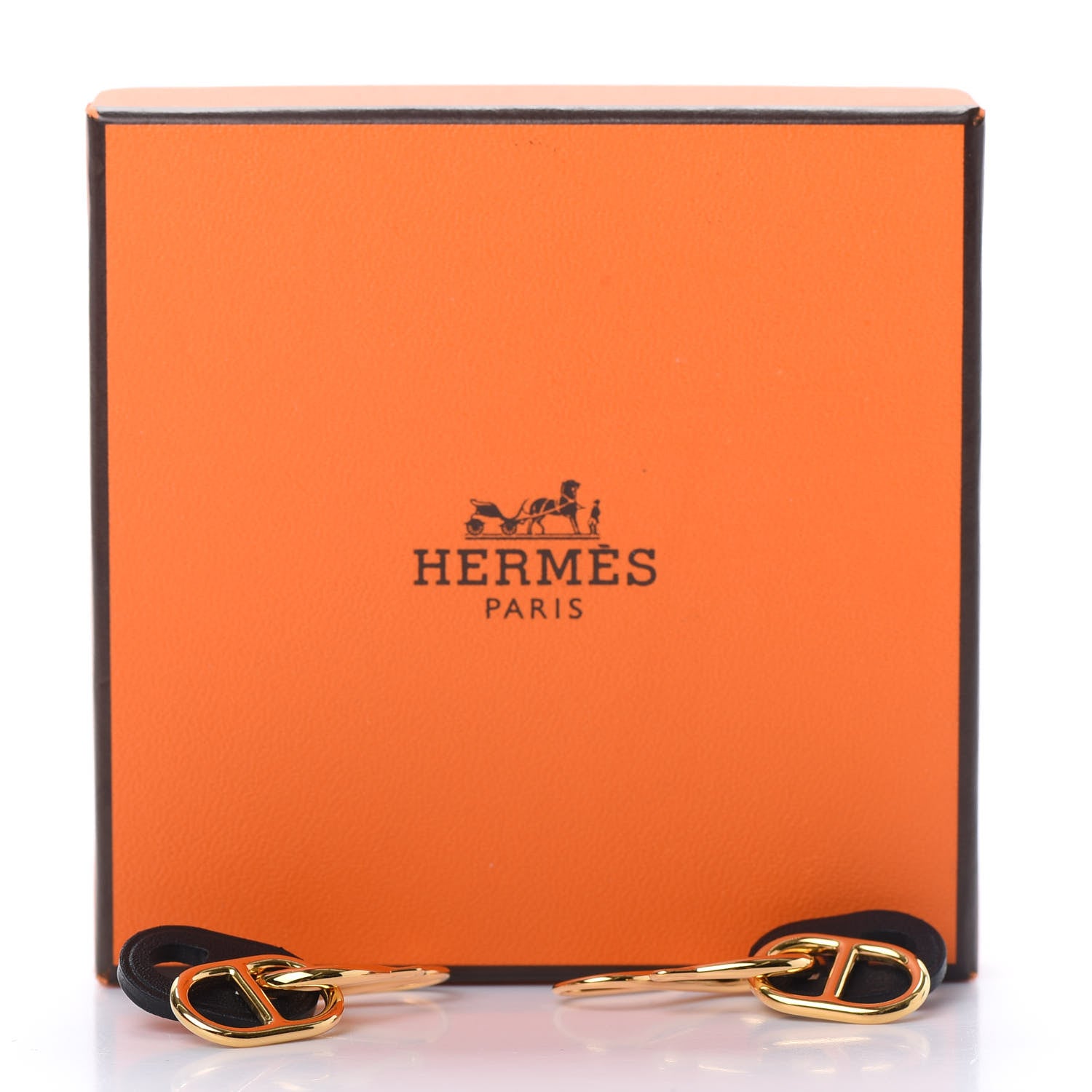 Hermes Swift O'Maillon Earrings Black 6 of 6