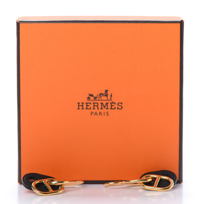 Hermes Swift O'Maillon Earrings Black 6 of 6